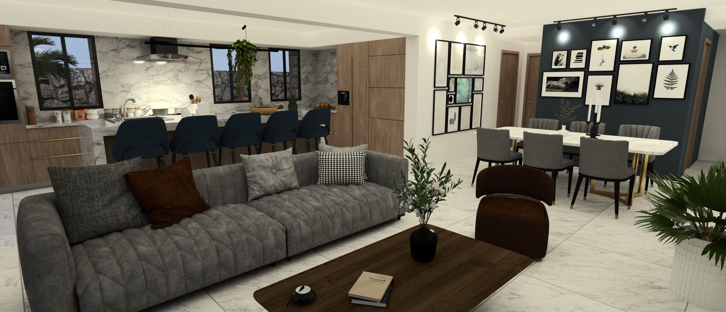 Baransi Residence – Interior Design & Visualizations