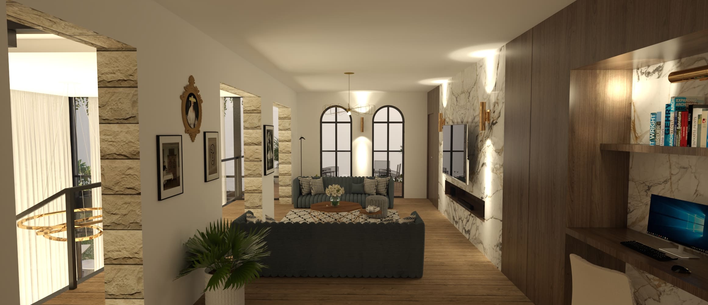 Baransi Residence – Interior Design & Visualizations