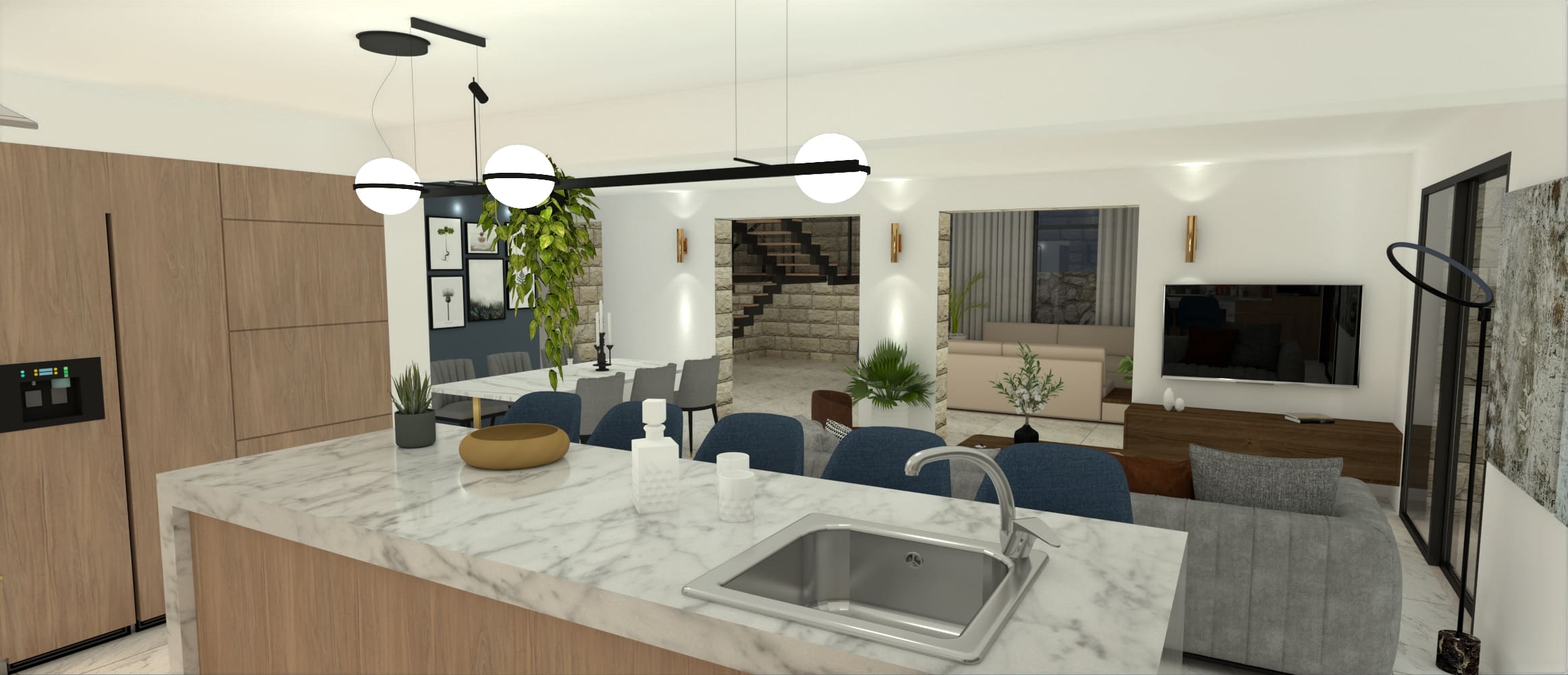 Baransi Residence – Interior Design & Visualizations