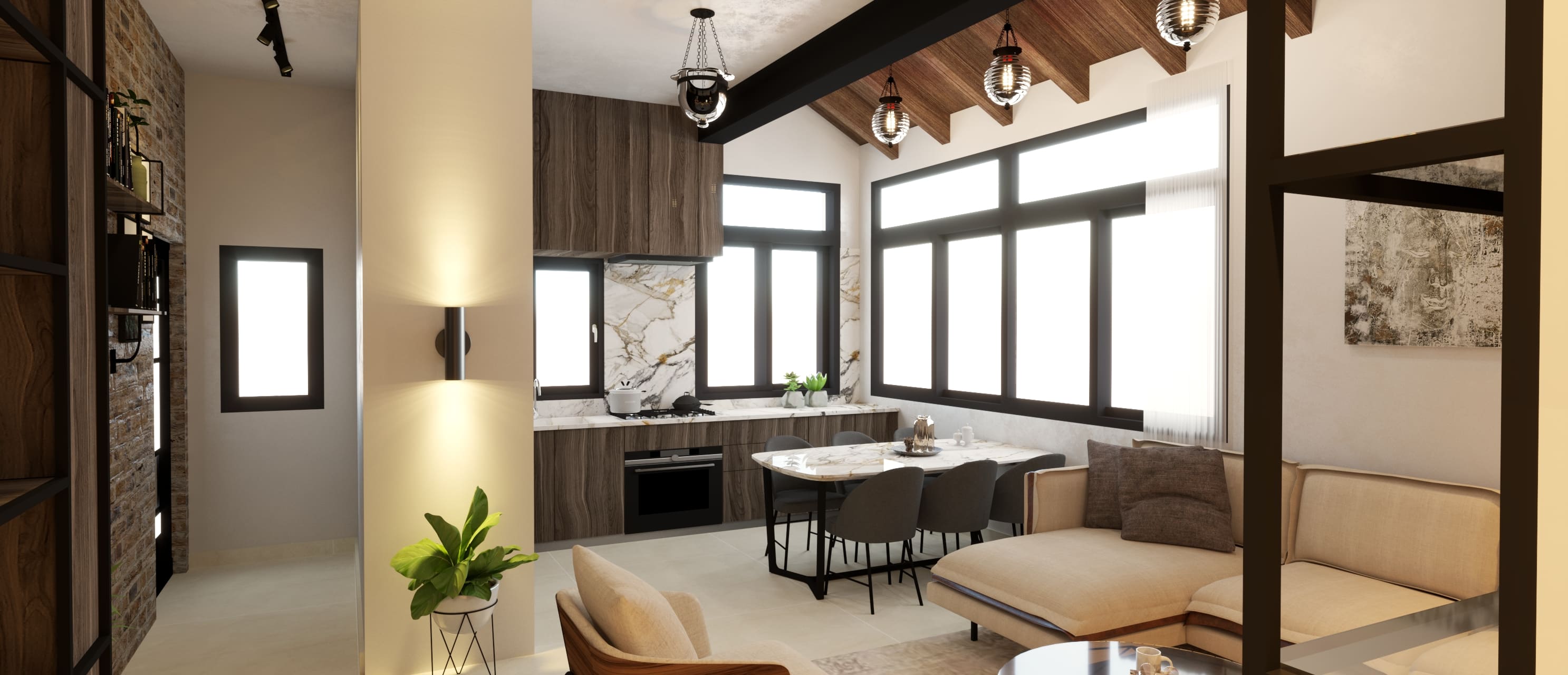 Urban Loft Apartment – Salem Interiors